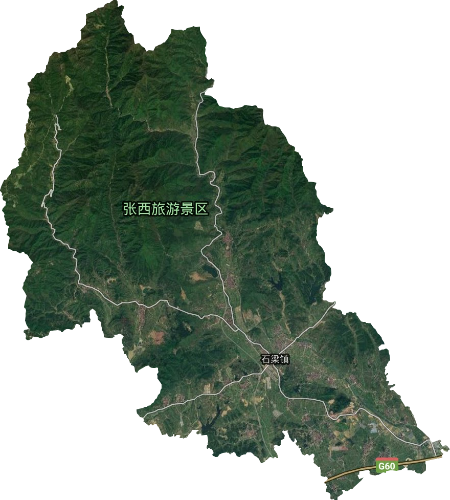 石梁鎮衛星圖