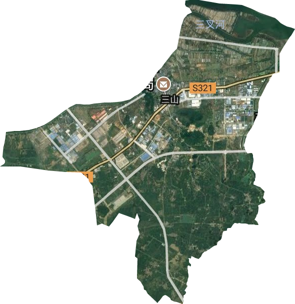 三山街道衛星圖