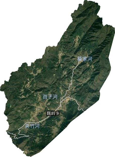 巍嶺鄉衛星圖