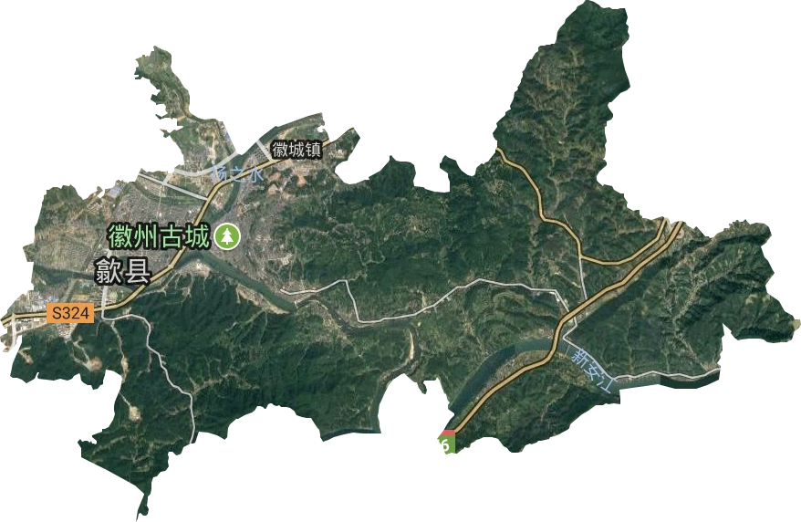 徽城鎮衛星圖