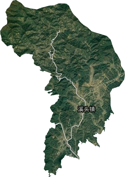 溪頭鎮衛星圖