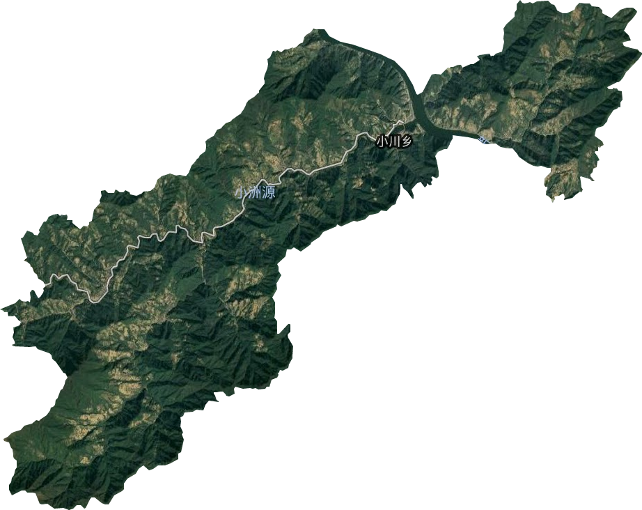 小川鄉衛星圖