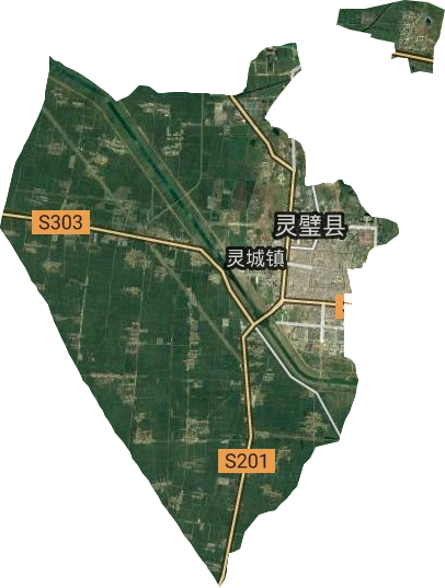 靈城鎮(zhèn)衛(wèi)星圖