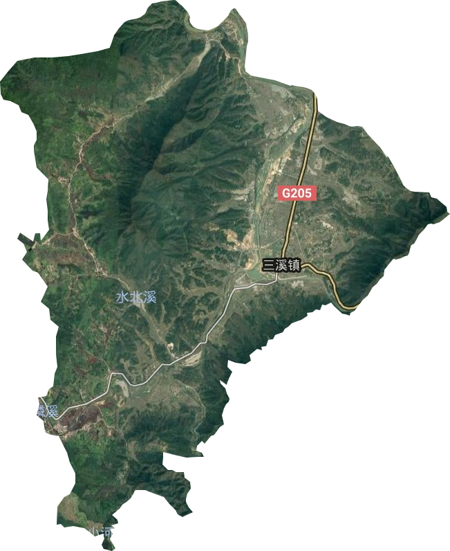 三溪鎮衛星圖