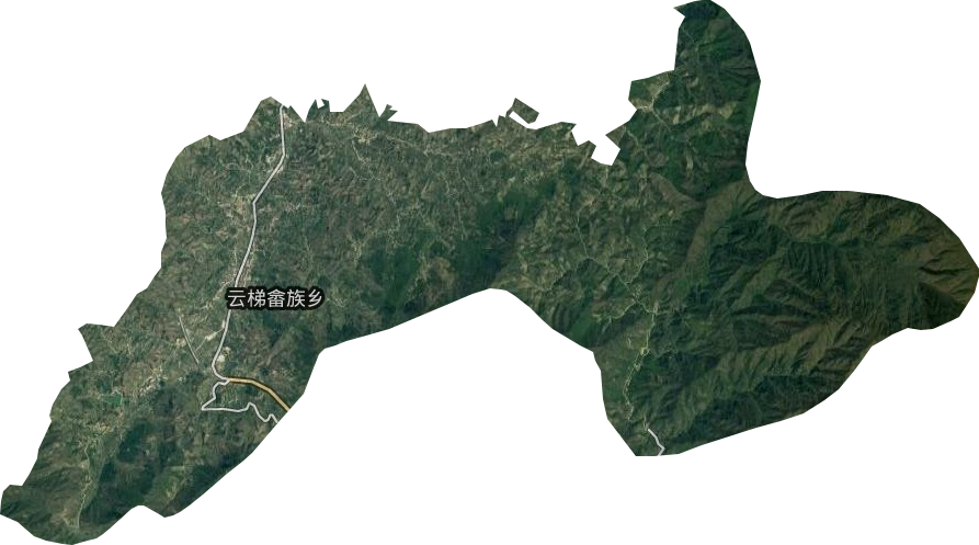 云梯畬族鄉(xiāng)衛(wèi)星圖
