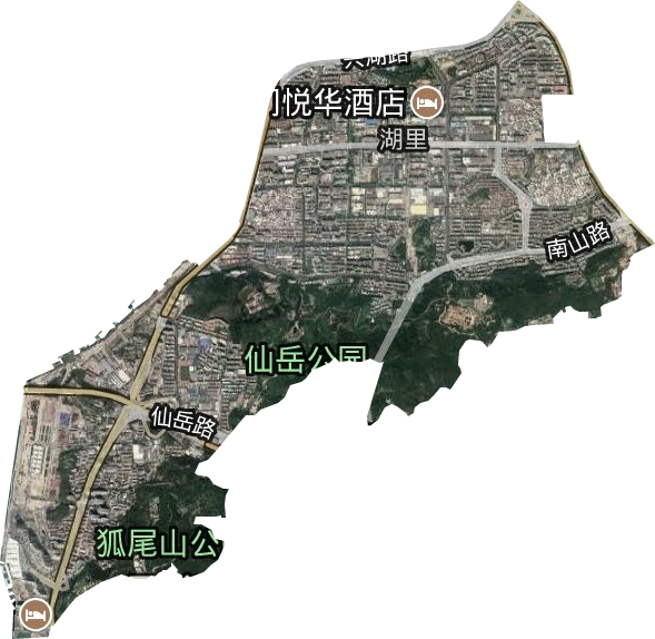 湖里街道衛星圖