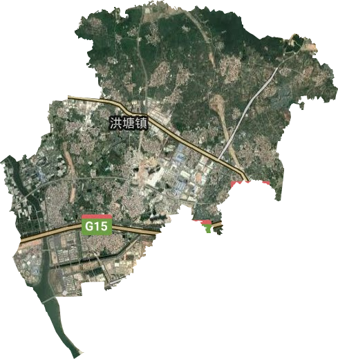 洪塘鎮衛星圖