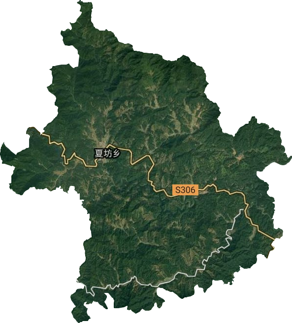 夏坊鄉衛星圖