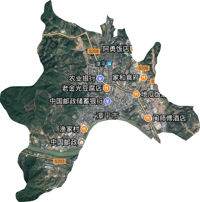 菁城街道衛星圖