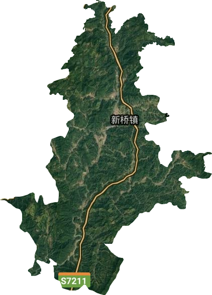 新橋鎮衛星圖