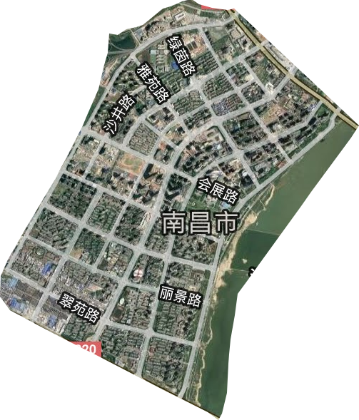 沙井街道辦事處（紅谷灘新區）衛星圖