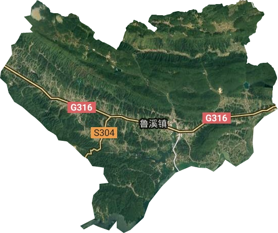 魯溪鎮衛星圖