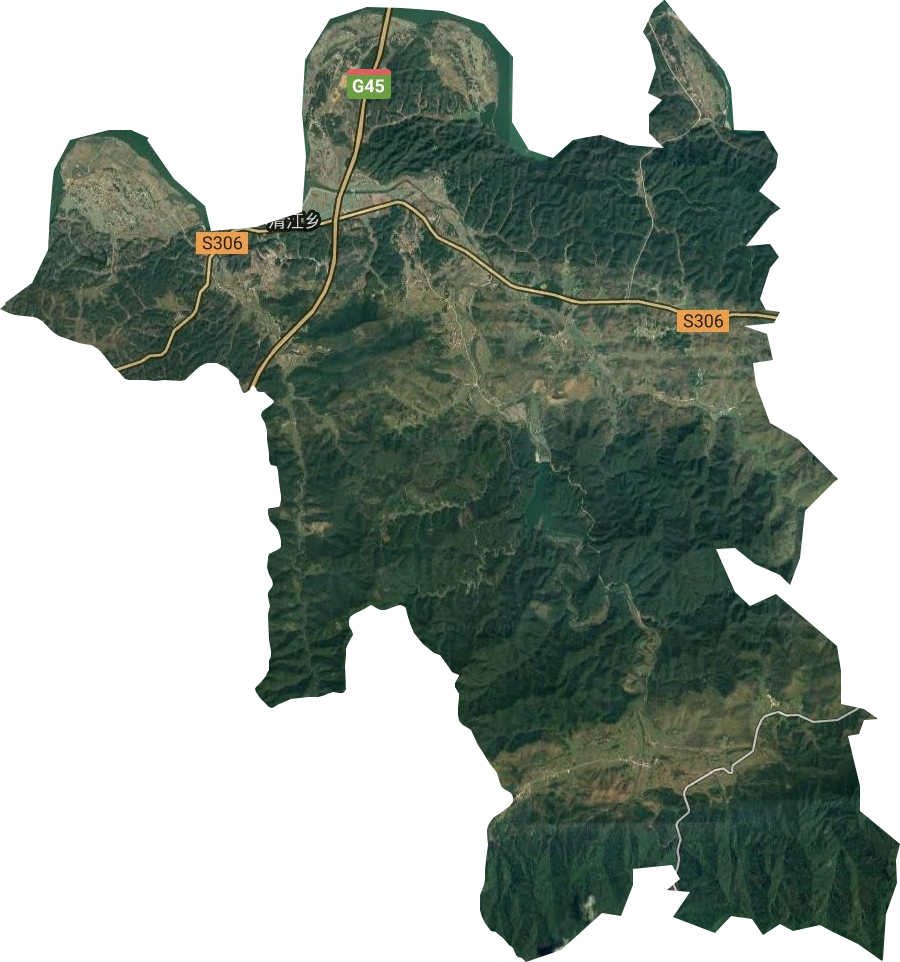 清江鄉衛星圖