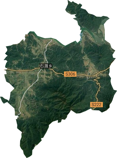 石渡鄉衛星圖