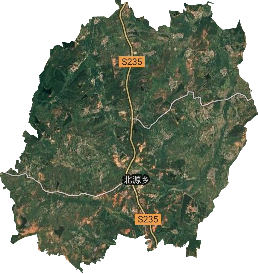 北源鄉衛星圖
