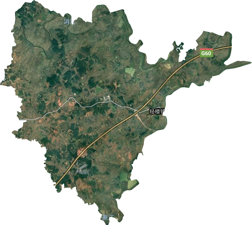 經樓鎮衛星圖