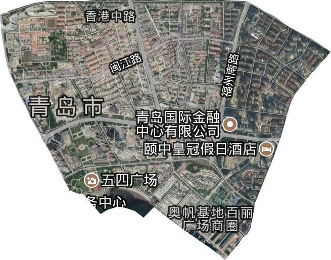 香港中路街道衛(wèi)星圖