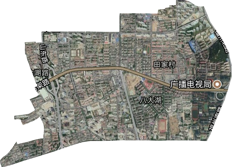 八大湖街道衛(wèi)星圖