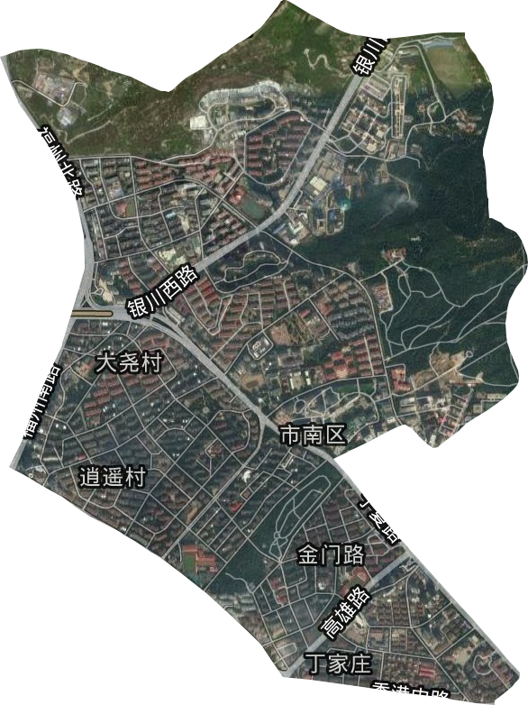 金門路街道衛星圖