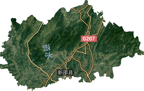 新邵縣衛星圖