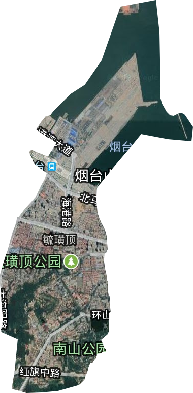 毓璜頂街道衛星圖