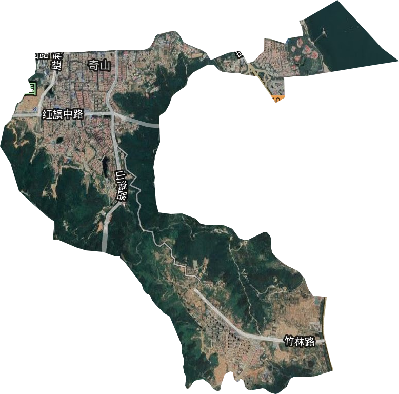 奇山街道衛(wèi)星圖