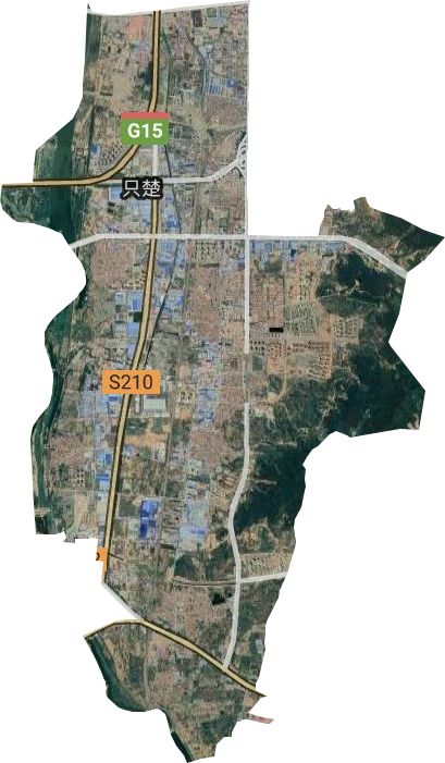 只楚街道衛星圖