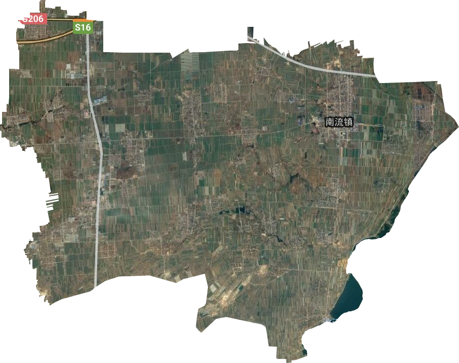 坊安街道衛星圖