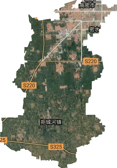 高密市密水街道衛(wèi)星圖