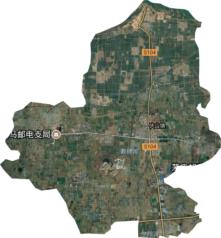 伏山鎮衛星圖