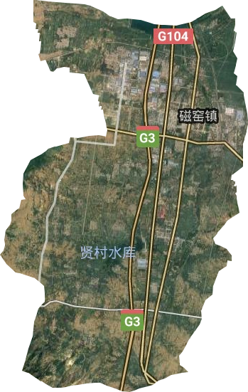 磁窯鎮衛星圖