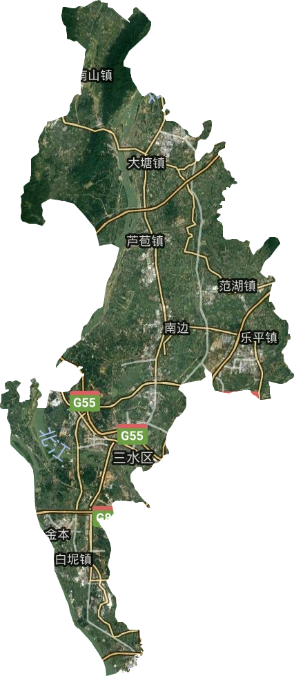 三水區衛星圖