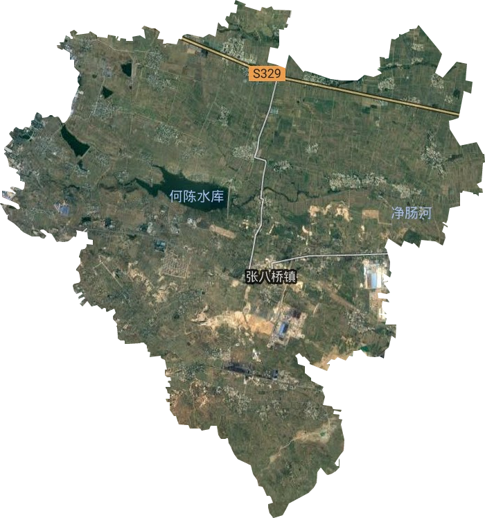 張八橋鎮衛星圖