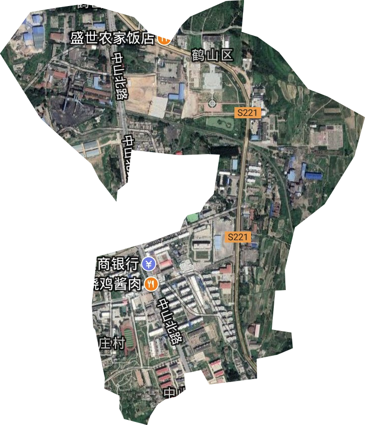中北街道衛星圖