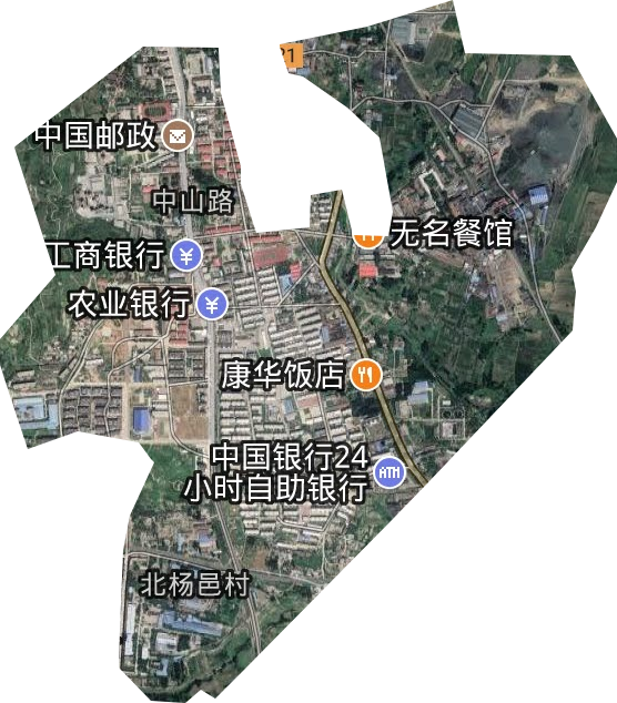 中山路街道衛星圖
