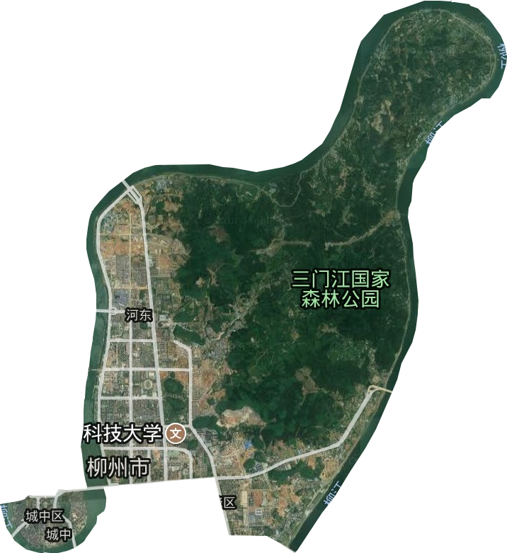 城中區衛星圖