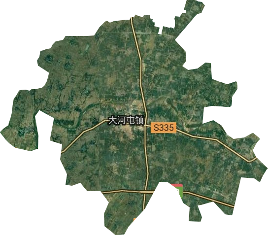 大河屯鎮衛星圖