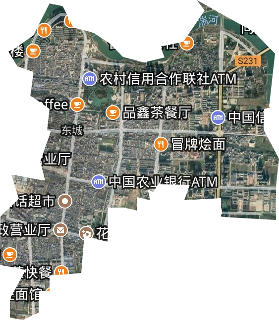 花洲街道衛星圖