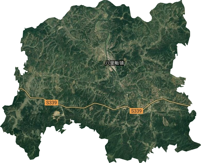 八里畈鎮(zhèn)衛(wèi)星圖