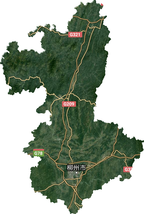 柳州市衛(wèi)星圖