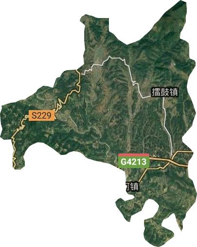 擂鼓鎮衛星圖