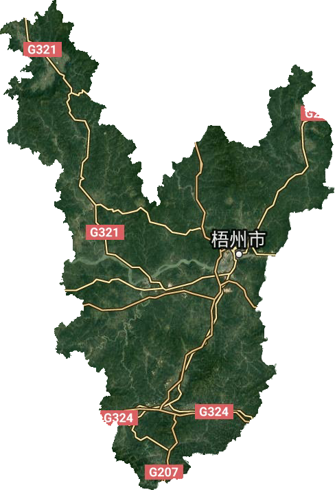 梧州市衛星圖