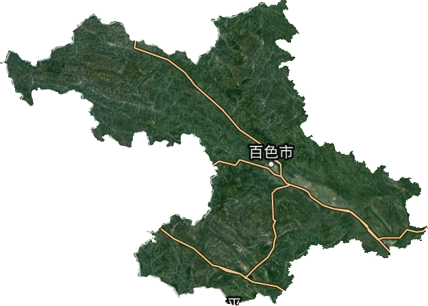 百色市衛(wèi)星圖