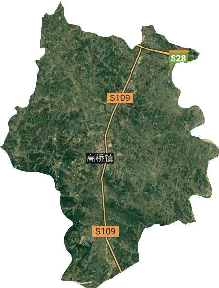 高橋鎮(zhèn)衛(wèi)星圖