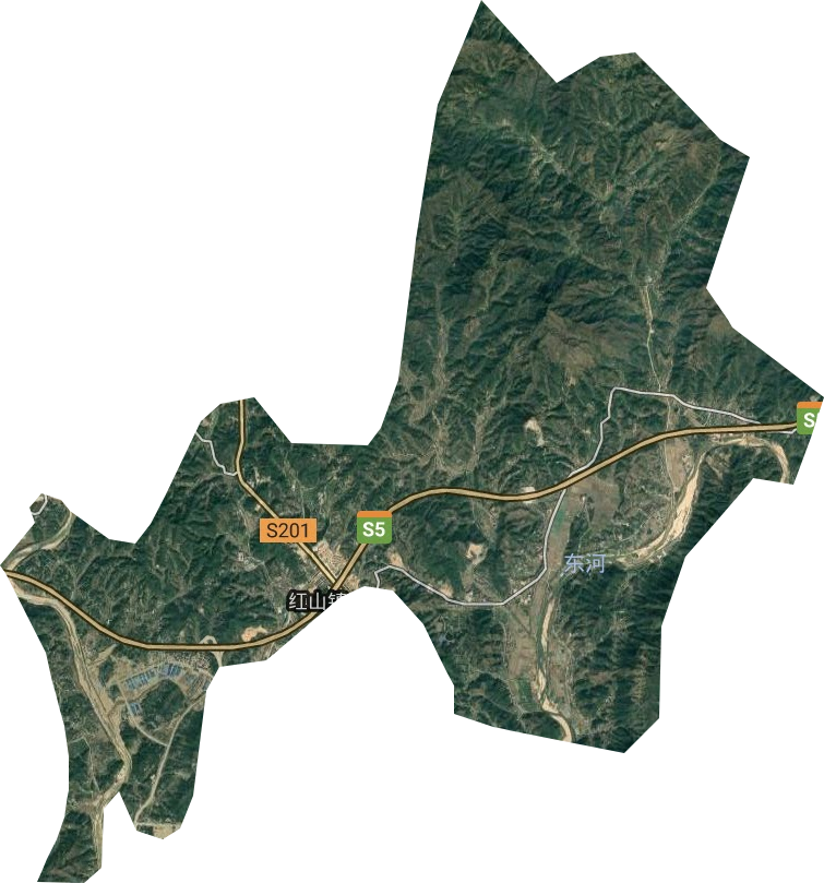 紅山鎮衛星圖