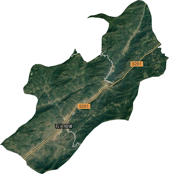 石頭咀鎮衛星圖