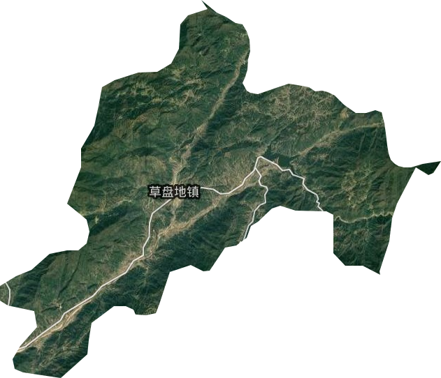 草盤地鎮衛星圖