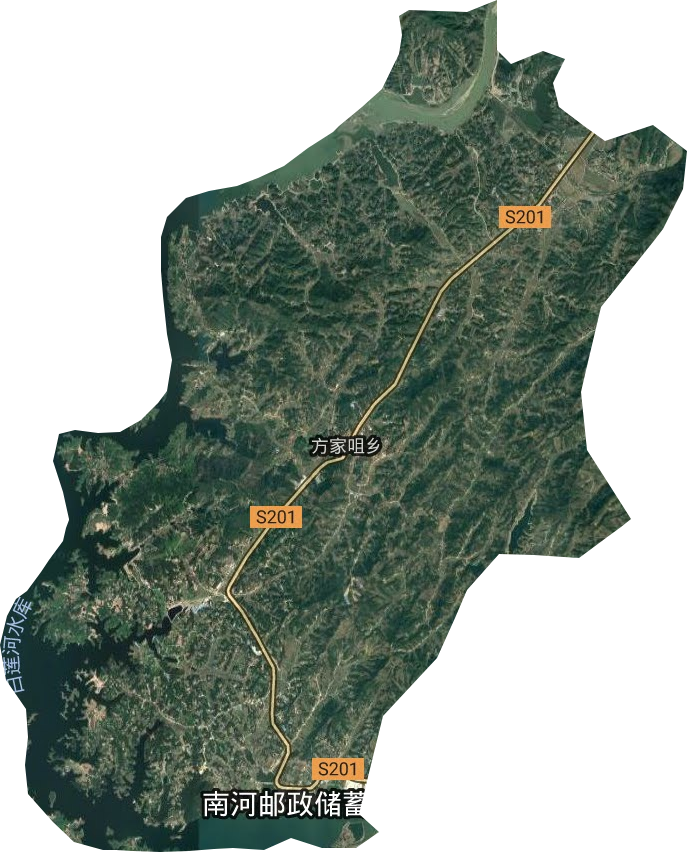 方家咀鄉衛星圖