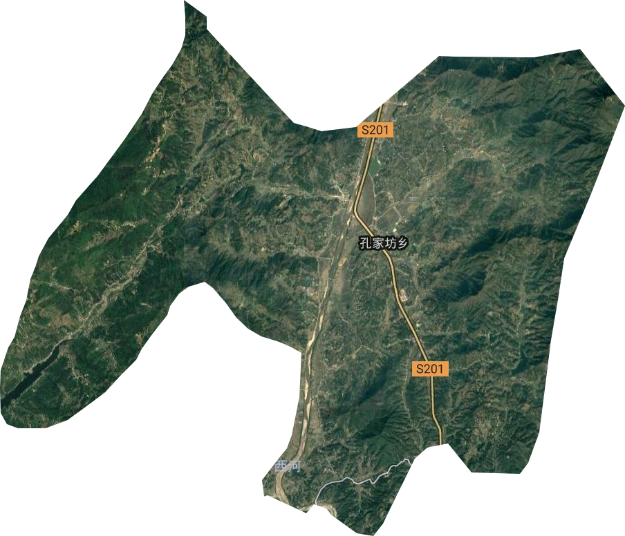 孔家坊鄉衛星圖