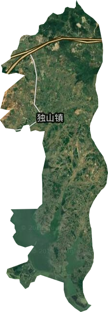 獨(dú)山鎮(zhèn)衛(wèi)星圖